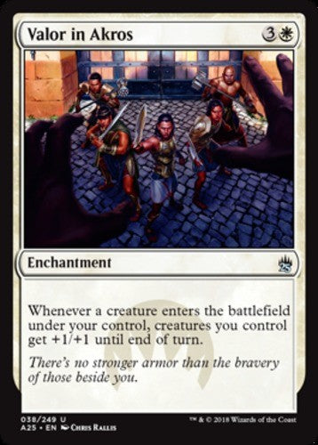Valor in Akros - Masters 25 - English - NM - MTG