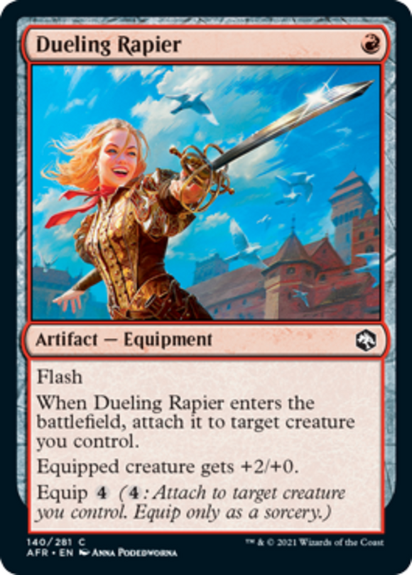 Dueling Rapier - Forgotten Realms - English - NM - MTG
