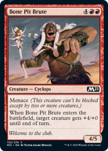 Bone Pit Brute - Core Set 2021 (M21) - English - NM - MTG