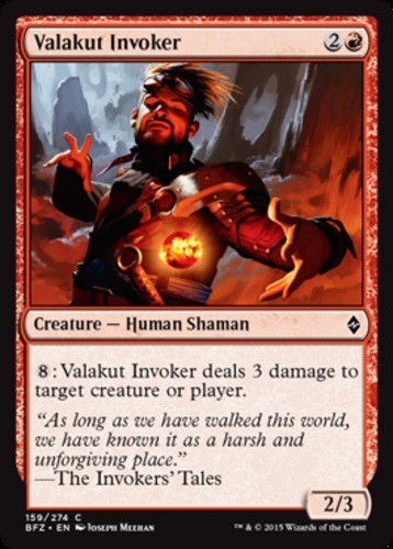 Valakut Invoker - Battle for Zendikar - English - NM - MTG