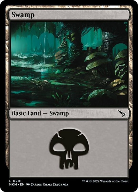 Swamp (0281) - Murders at Karlov Manor - English - NM - MTG