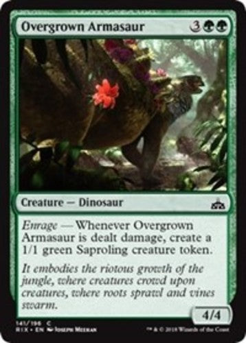 Overgrown Armasaur - Rivals of Ixalan - English - NM - MTG
