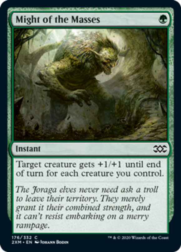 Might of the Masses - Double Masters - English - NM - MTG