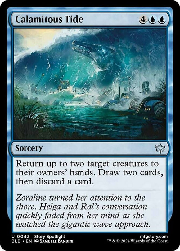 Calamitous Tide - Bloomburrow - English - NM - MTG