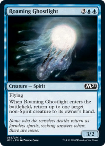 Roaming Ghostlight - Core Set 2021 (M21) - English - NM - MTG