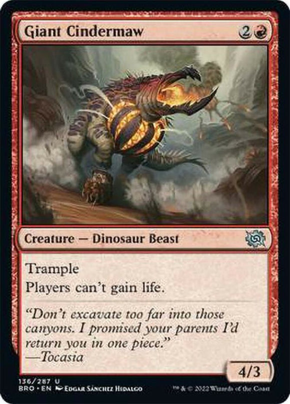 Giant Cindermaw - The Brothers' War - English - NM - MTG