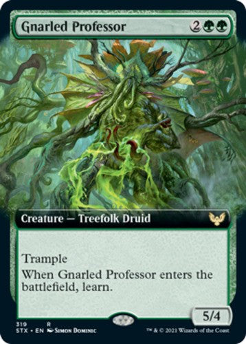 Gnarled Professor - Extended Art - Strixhaven: School of Mages - English - NM -