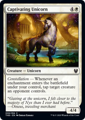 Captivating Unicorn - Theros Beyond Death - English - NM - MTG