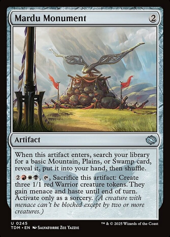 Mardu Monument - Tarkir: Dragonstorm - English - NM - MTG