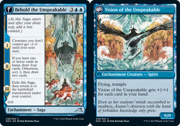 Behold the Unspeakable // Vision of the Unspeakable - Kamigawa: Neon Dynasty - E