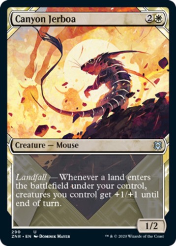 Canyon Jerboa - Showcase - Zendikar Rising - English - NM - MTG