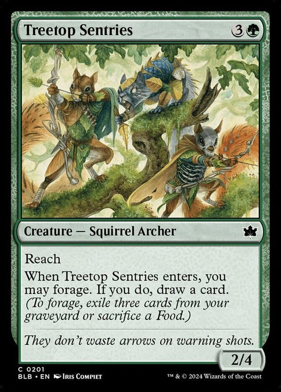 Treetop Sentries - Bloomburrow - English - NM - MTG