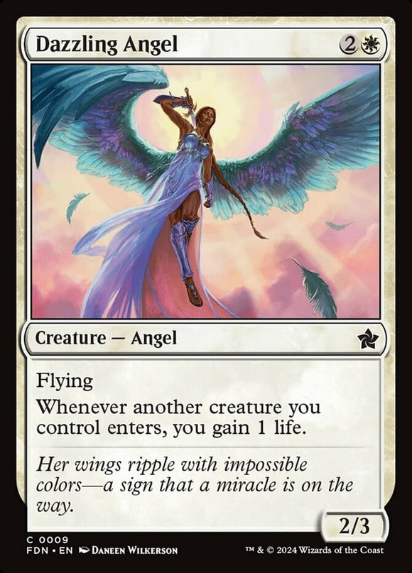 Dazzling Angel - Foundations - English - NM - MTG