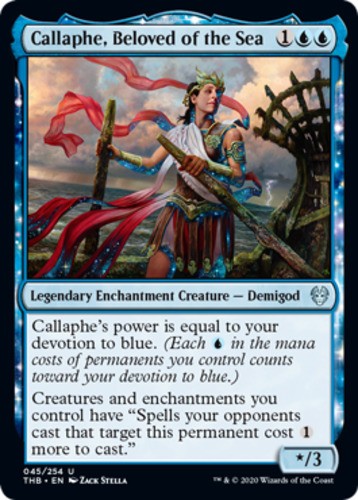 Callaphe, Beloved of the Sea - Theros Beyond Death - English - NM - MTG