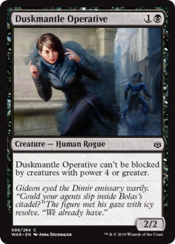 Duskmantle Operative - War Of The Spark - English - NM - MTG