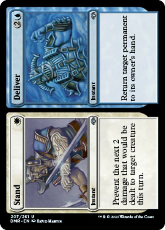 Stand // Deliver - Dominaria Remastered - English - NM - MTG