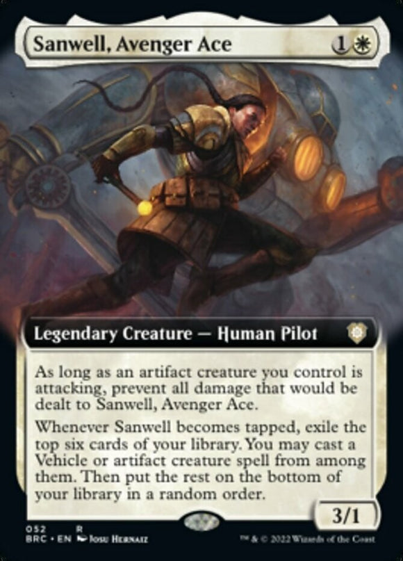Sanwell, Avenger Ace - Extended Art - Commander: The Brothers' War - English - N