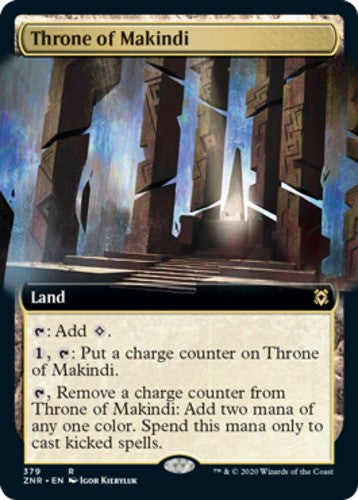 Throne of Makindi - Extended Art - Zendikar Rising - English - NM - MTG