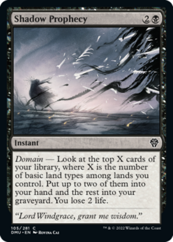 Shadow Prophecy - Dominaria United - English - NM - MTG