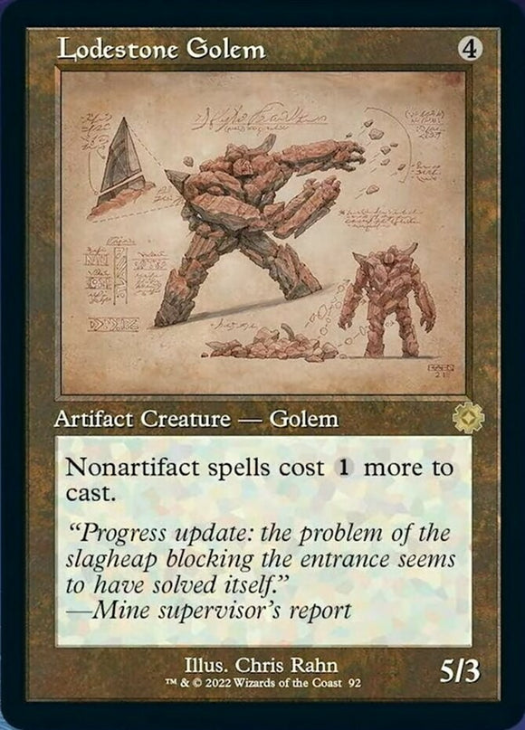 Lodestone Golem - Retro Schematic - The Brothers' War - English - NM - MTG