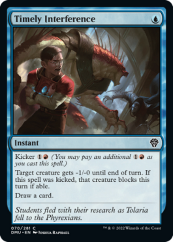Timely Interference - Dominaria United - English - NM - MTG