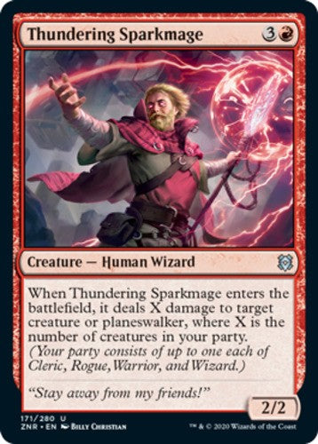 Thundering Sparkmage - Zendikar Rising - English - NM - MTG