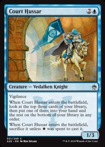 Court Hussar - Masters 25 - English - NM - MTG