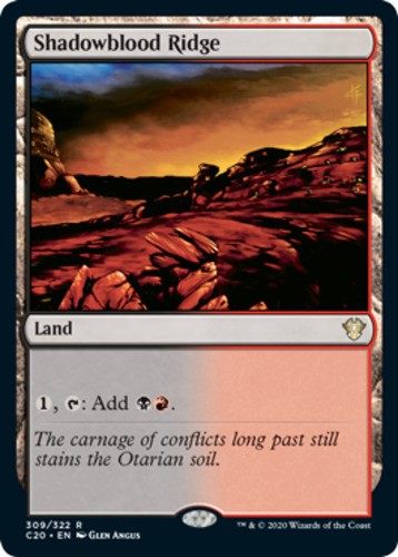 Shadowblood Ridge - Commander 2020 - English - NM - MTG