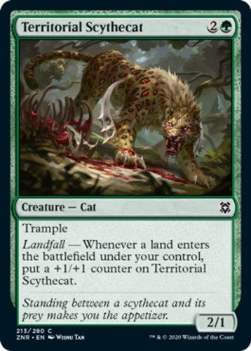 Territorial Scythecat - Zendikar Rising - English - NM - MTG