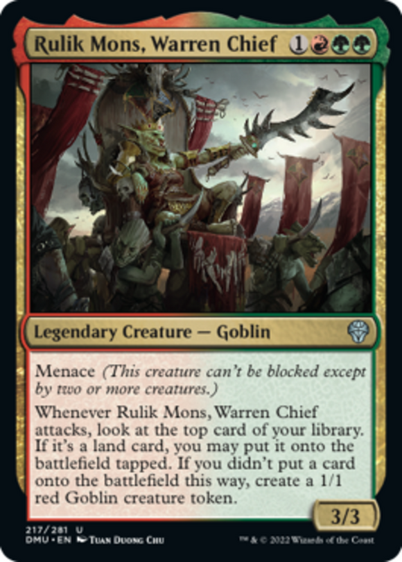 Rulik Mons, Warren Chief - Dominaria United - English - NM - MTG