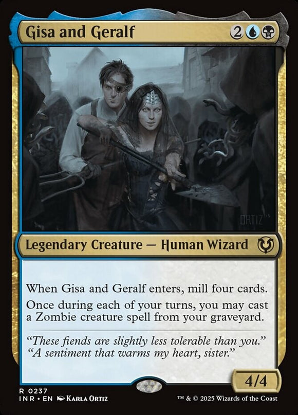 Gisa and Geralf - Innistrad Remastered - English - NM - MTG