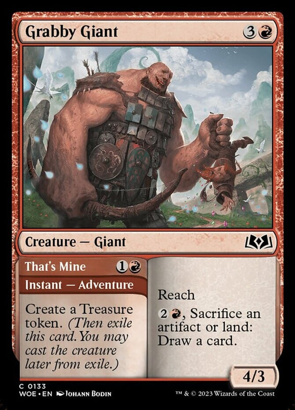 Grabby Giant // That's Mine - Wilds of Eldraine - English - NM - MTG