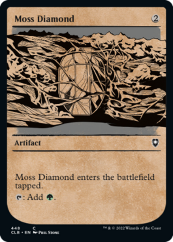 Moss Diamond - Showcase - Battle for Baldur's Gate - English - NM - MTG