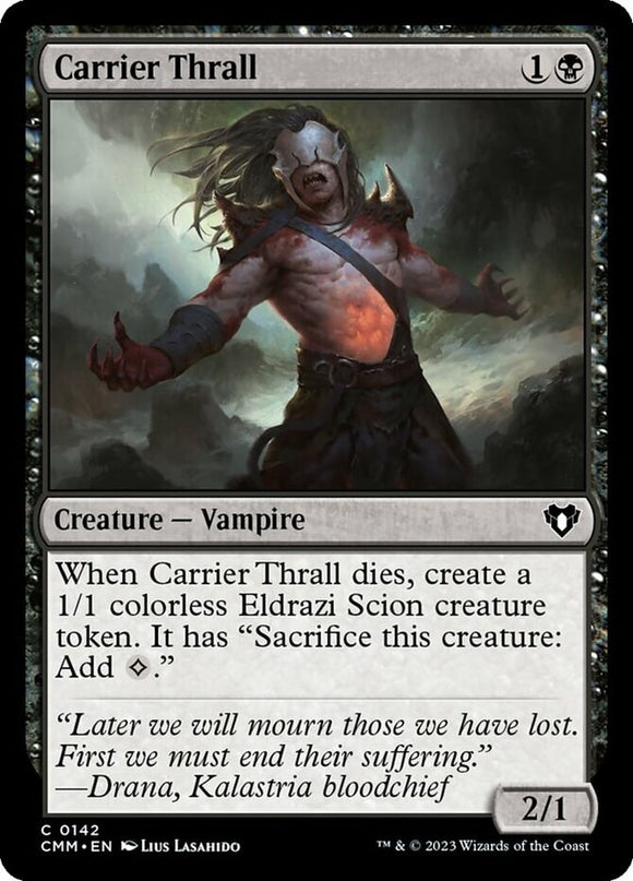 Carrier Thrall - Commander Masters - English - NM - MTG