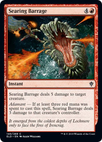Searing Barrage - Throne of Eldraine - English - NM - MTG