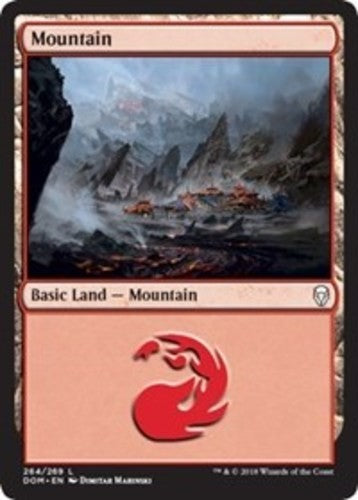 Mountain (264) - Dominaria - English - NM - MTG