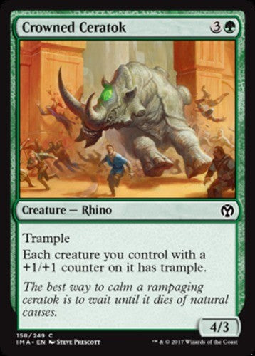 Crowned Ceratok - Iconic Masters - English - NM - MTG