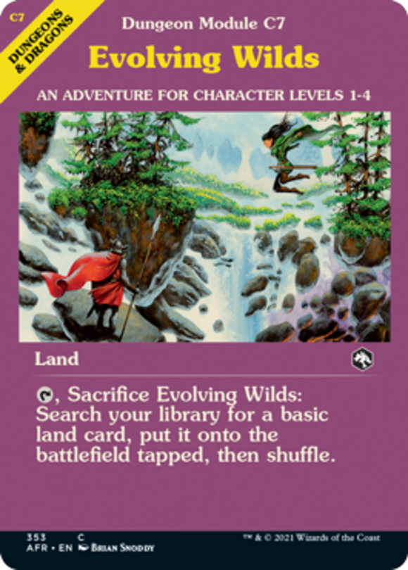 Evolving Wilds - Dungeon Module - Forgotten Realms - English - NM - MTG