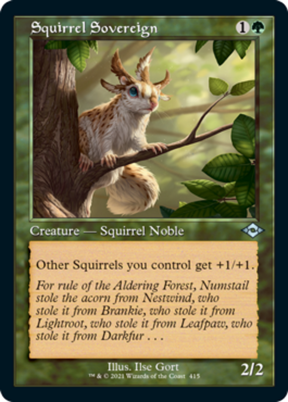 Squirrel Sovereign - Retro Frame - Modern Horizons 2 - English - NM - MTG