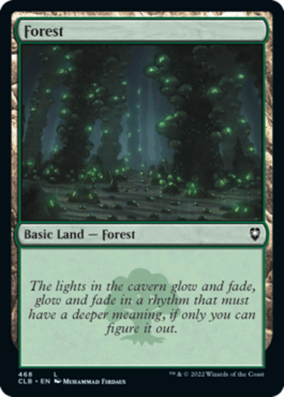 Forest (468) - Battle for Baldur's Gate - English - NM - MTG