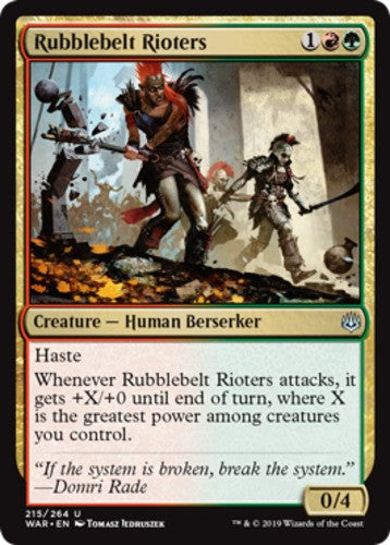 Rubblebelt Rioters - War Of The Spark - English - NM - MTG