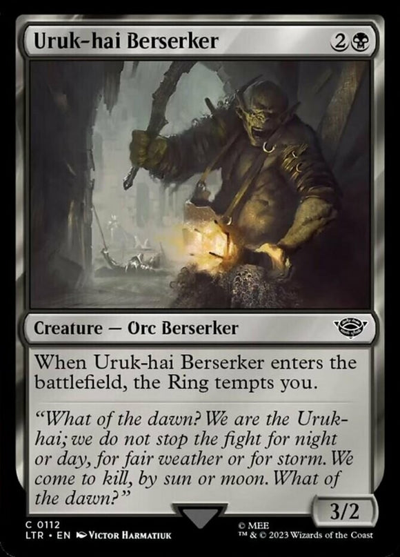 Uruk-hai Berserker - Lord of the Rings - English - NM - MTG