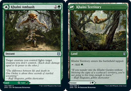 Khalni Ambush // Khalni Territory - Zendikar Rising - English - NM - MTG