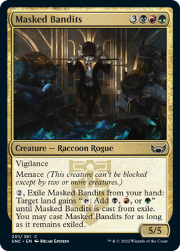 Masked Bandits - Streets of New Capenna - English - NM - MTG