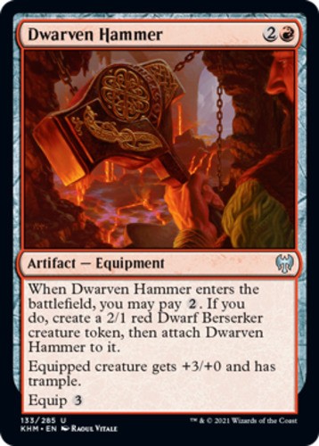 Dwarven Hammer - Kaldheim - English - NM - MTG