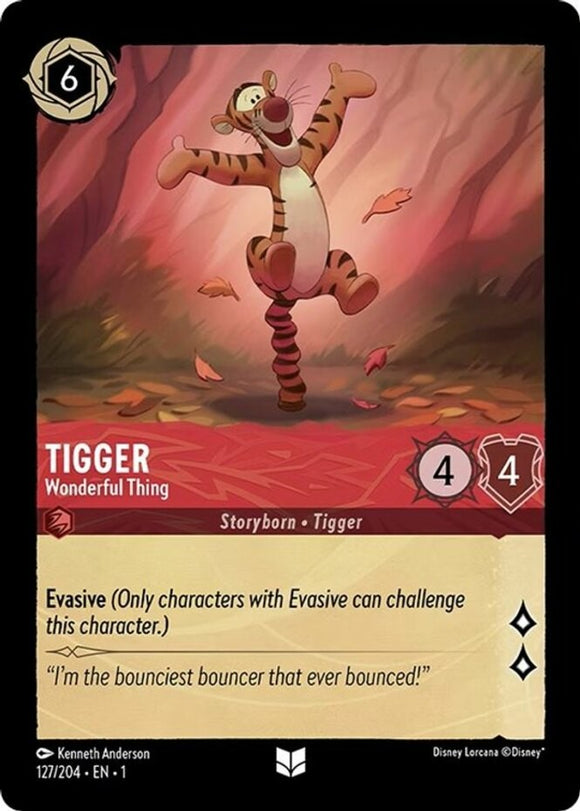 Tigger - Wonderful Thing - 127/204 - Uncommon - The First Chapter NM