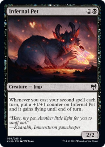 Infernal Pet - Kaldheim - English - NM - MTG