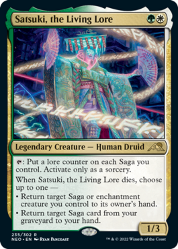 Satsuki, the Living Lore - Kamigawa: Neon Dynasty - English - NM - MTG