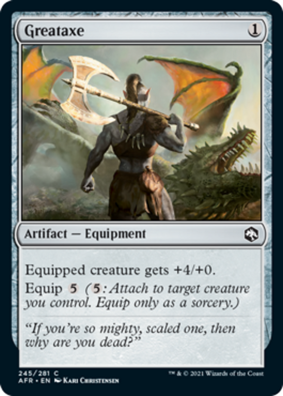 Greataxe - Forgotten Realms - English - NM - MTG