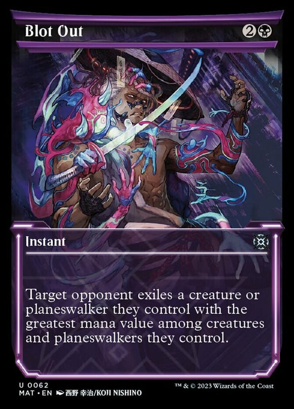 Blot Out - Showcase - March of the Machines: The Aftermath - English - NM - MTG